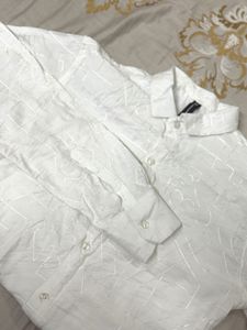 THREAD WORK WHITE SHIRT✨