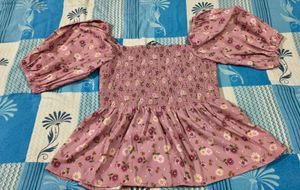 Floral Puff Sleeve Top