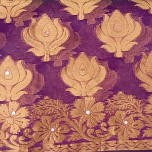 Purple &amp; Gold Sari