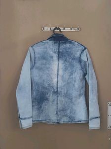 Denim Blue Blazer Jacket