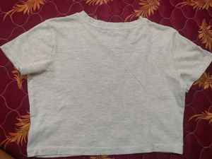 Cotton On Grey Crop Top - XS