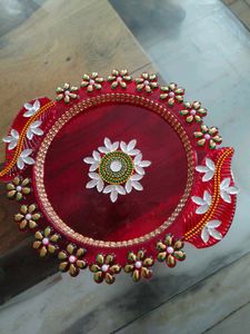 Decorative Pooja (roli teeka) Thali