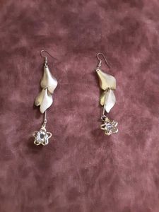 Copper Dangling Star Earrings