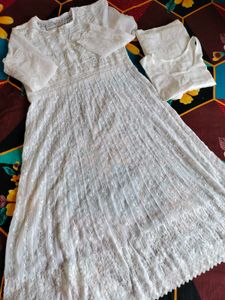 Combo Of 2 Chikankari Anarkali Kurtis With Inner