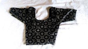 Embroidered Black Ready Made Blouse