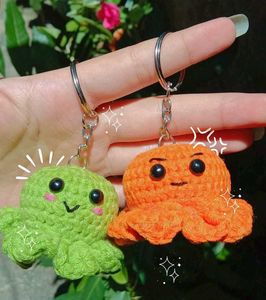 Crochet Octopus Keychain