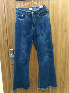 Navy Blue Denim Jeans Women