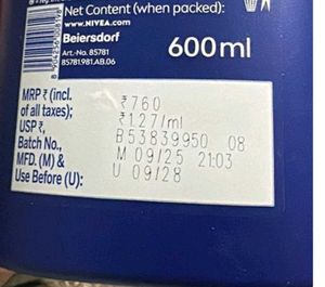 Nivea Body Milk Lotion