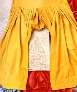 Patiyala Golden Colour Cotton Ke Salwar
