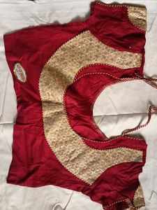 Red &amp; Gold Blouse