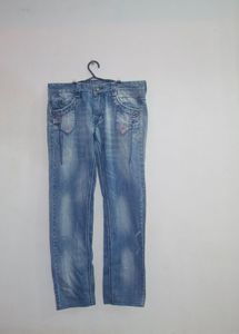 Embroidered Denim Jeans