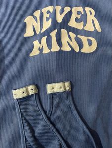 Blue "Never Mind" Bodysuit💙