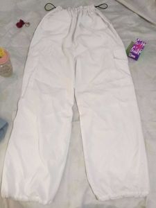 White Cargo Pants