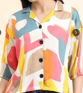 Abstract Relaxed Fit Shirt