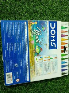 Combo Of Brush Pen And Double Sided highlighter