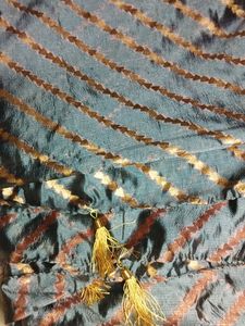 Striped Black &amp; Gold Fabric