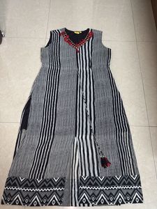 Striped Black & White Dress