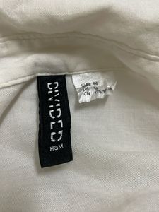 H&amp;M Oversized Pintresty Shirt Off White
