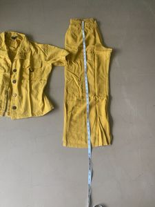 Yellow Linen Coord Set