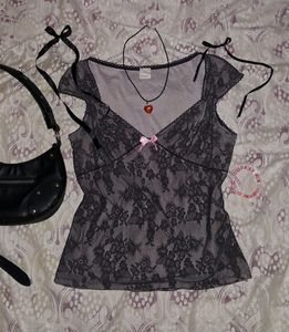 Printerest Vintage Lace Corset Top💕