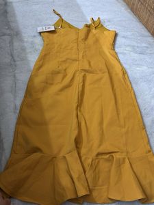 Mustard Ruffle Dress