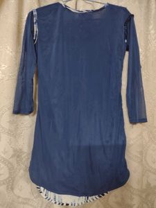 Navy Blue Top - 3/4th Sleeve