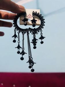Black Dangle Earrings