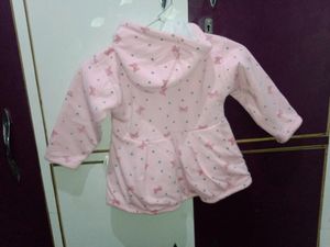 1-2 Yr woonie Baby Girl&#39;s Woolen Frock