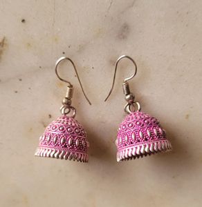 Purple Jhumka Earrings For Women