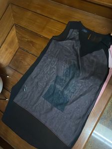 Black And Pink Long Top Western❤️