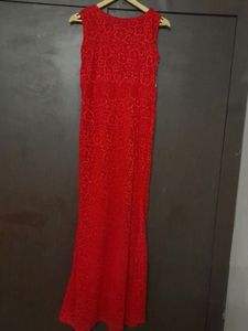 Red Beaded Dress