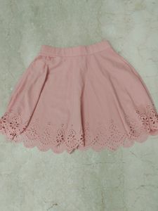 Very Beautiful Peachish Pink Short Skirt