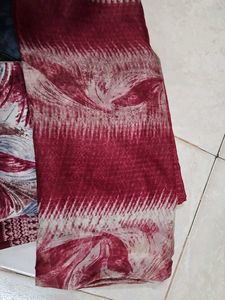 Burgundy Women&#39;s Dress Material