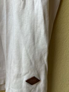 v neck white cotton tshirt for men