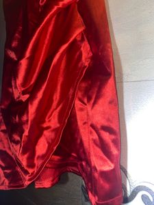 Red Bodycon Velvet Dress