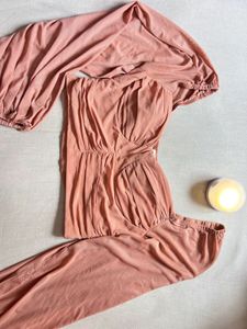 Peach Crop top