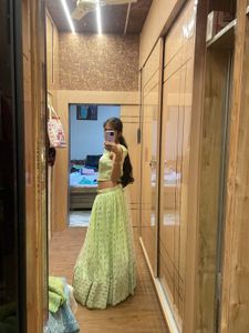 Mint Green Festive Lehanga Choli