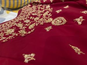 Women Sharara Red