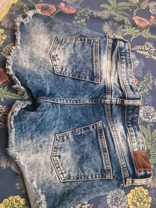 Denim Distressed Shorts