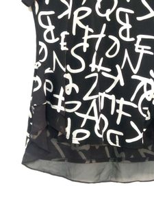 Black &amp; White Print Top