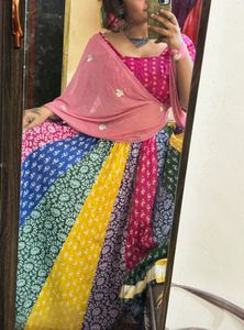 Colorful Lehenga Choli Set