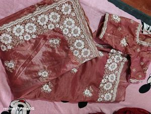 Elegant Embroidered Saree