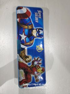 Avengers Double Sided Pencil Box With Sharpener