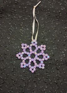 Beaded Star Ornaments - Set of 8
