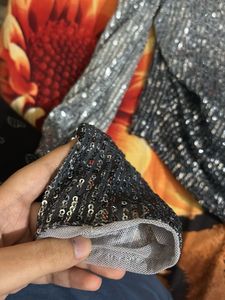 Sparkly Silver Top