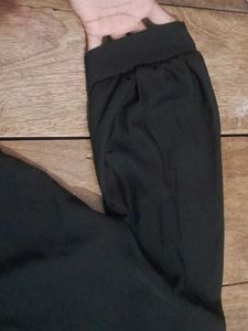Chic Black Tie-Front Top