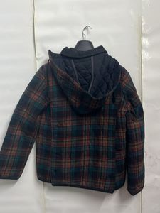 vintage Plaid Hooded Jacket