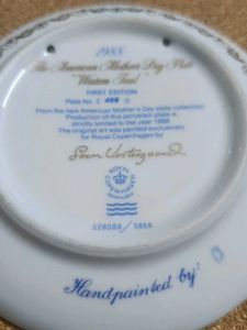 Vintage Bing &amp; Grondahl 1977 Mother&#39;s Day Plate