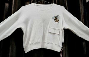 White Graphic Sweatshirt