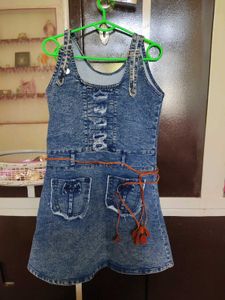 Denim Short Dress